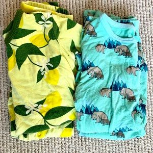 Lot of two (2) size 3T bamboo pajamas (Kickee Pants & Free Birdies)